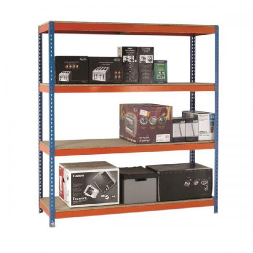 Cheap Stationery Supply of VFM Orange/Zinc Heavy Duty Painted Shelving Unit 379024 SBY22586 Office Statationery