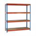 VFM Orange/Zinc Heavy Duty Painted Shelving Unit 379028 SBY22587