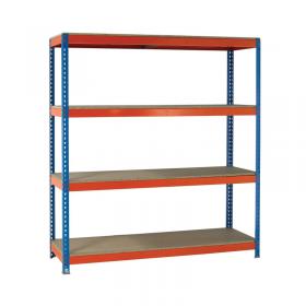 VFM Orange/Zinc Heavy Duty Boltless Shelving 379030 SBY22589