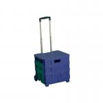 Folding Container Trolley with Lid Blue /Green 379531 SBY22784