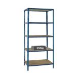 Medium Duty Bays Shelf Size 900x400mm Blue (5 shelves each with a 350kg capacity) 379623 SBY22825