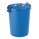 Light Duty Dustbin With Lid 110 Litre Blue (Made from light duty plastic) 382066 SBY24221