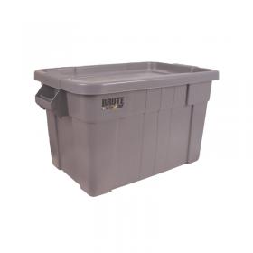 Brute Tote BoxLid 75 Litre Grey W441xD384xL707mm 382216 SBY24308