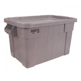 Brute Tote Box/Lid 75 Litre Grey (L707 x W441 x D384mm) 382216 SBY24308