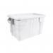 VFM White Brute Tote Box/Lid 75 Litre SBY24309