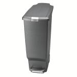 Slim Plastic Pedal Bin 40L Grey 382650 SBY24581