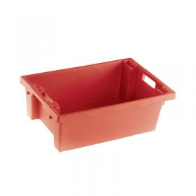 VFM Red Solid Slide StackNesting Container 32 Litre 382958 SBY24785