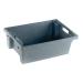 VFM Grey Solid Slide Stack/Nesting Container 32 Litre 382963