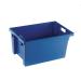 Solid Slide Stack/Nesting Container 600X400X300mm Blue 382966
