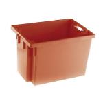 Solid Slide Stack/Nesting Container 600X400X400mm Red 382969 SBY24795