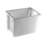 Solid Slide Stack/Nesting Container 600X400X400mm White 382970 SBY24796