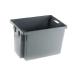Solid Slide Stack/Nesting Container 600X400X400mm Grey 382976