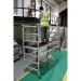 Folding Scaffold 1780x740mm 3 Handrail Platform Silver 383445