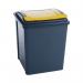 VFM Recycling Bin with Lid 50 Litre Yellow (Dimensions: 390x400x510mm) 384287 SBY28522