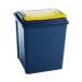 VFM Recycling Bin With Lid 50 Litre Yellow (Dimensions: 390 x 400 x 510mm) 384287