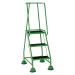 Green 3 Tread Step Ladder (Load capacity: 125kg) 385136