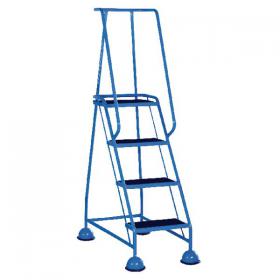Light Blue 4 Tread Step Ladder (Load capacity: 125kg) 385138 SBY29296