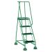 Green 4 Tread Step Ladder (Load capacity: 125kg) 385140
