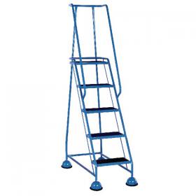 Light Blue 5 Tread Step Ladder (Load capacity: 120kg) 385142 SBY29300