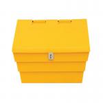 Mini Salt and Grit Bin with Locking Lid Yellow 50L 389111 SBY35436