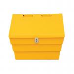 Mini Salt and Grit Bin with Locking Lid Yellow 50L 389111 SBY35436
