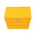 Mini Salt and Grit Bin with Locking Lid Yellow 50L 389111 SBY35436