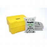 Salt and Grit Bin Supplied with Salt Yellow 115L 395095 SBY40179