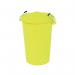 Dustbin with Clip On Lid Yellow 90L 415696 SBY415696