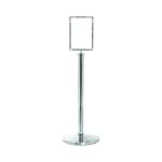 VFM Flat Top Post and Sign Holder Silver 399898 SBY44945