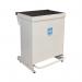 Fire Retardant Steel Sackholder White Body with Black Lid 42L 410365 SBY54973