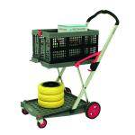 Clax Folding Trolley with Folding Box Grey/Red 413615 SBY58088