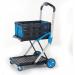 Large Folding Trolley with Folding Box Black/Blue 415149 SBY59333