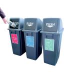 VFM Slim Recycling Bins with Range of Stickers (Set of 3) 416995 SBY61040