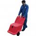 Mobile Salt and Grit Bin Kit Red 75L with White De-icing Salt 418884 SBY62844