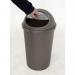 Bullet Litter Bin 45L Large Plastic Silver 420894 SBY64770