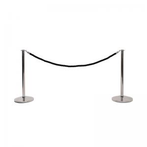 VFM Barrier Posts H990mm Silver Pack of 2 421936 SBY65795
