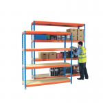 Heavy Duty Painted Additional Shelf 1500x450mm OrangeZinc 378850 SBY92218