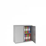 Phoenix SC Series SC1010GGE 2 Door 1 Shelf Steel Storage Cupboard in Grey with Electronic Lock SC1010GGE