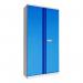 Phoenix SC Series SC1910GBE 2 Door 4 Shelf Steel Storage Cupboard Grey Body & Blue Doors with Electronic Lock