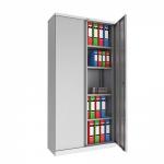 Phoenix SC Series SC1910GGE 2 Door 4 Shelf Steel Storage Cupboard in Grey with Electronic Lock SC1910GGE