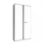 Phoenix SC Series SC1910GWE 2 Door 4 Shelf Steel Storage Cupboard Grey & White Board Door with Electronic Lock SC1910GWE