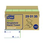 Tork Singlefold Hand Towel H3 Recycled Green (Pack of 20) 290135 SCA04794
