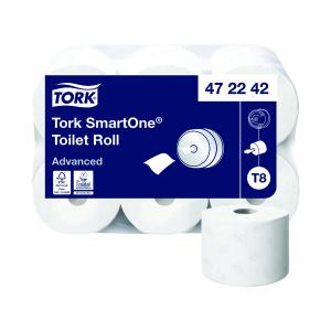 Image of Tork T8 SmartOne Toilet Roll 2-Ply 1150 Sheets Pack of 6 472242