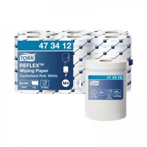 Tork Reflex M4 Centrefeed Wiping Paper 1-Ply 114m Pack of 6 473412