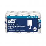 Tork Reflex M3 Wiping Paper + 2-Ply 200 Sheets (Pack of 9) 473474 SCA06294