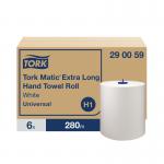 Tork Matic Hand Towel H1 White 280m (Pack of 6) 290059 SCA06618