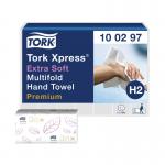 Tork Xpress Multifold Hand Towel H2 100 Sheets Per Sleeve White (Pack of 21) 100297 SCA12427