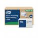 Tork 2 in 1 Scouring and Cleaning Cloth White 450150 (Pack of 360) SCA14829