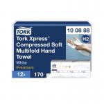 Tork Xpress Compressed Soft Multifold Hand Towels White (Pack of 2040) 100888 SCA15412