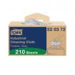 Tork Industrial Cleaning Cloth Grey (Pack of 210)520372 SCA18401